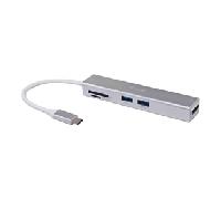 ADAPTADOR USB-C 5EN1 EQUIP HDMI 3 PUERTOS USB 3.0 LECTOR DE TARJETAS 133480