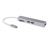 ADAPTADOR USB-C 5EN1 EQUIP HDMI 3 PUERTOS USB 3.0 LECTOR DE TARJETAS