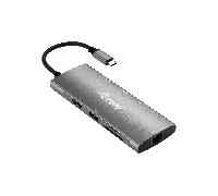 ADAPTADOR USB-C 9EN1 EQUIP HDMI 4K USB-C DATOS USB-A 5GB/S X2 USB-C CARGA MAX 100W RJ45 GIGABIT LECTO DE TARJETAS