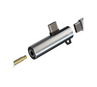 Adaptador USB C a 3,5 mm Auriculares Audio para Apple iPhone iPad Carga Auriculares Cable Splitter Compatible para Samsung Type-C Micrófono Accesorios Divisor Headphone Convertidor Aux Dongle tp-SZGG