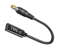 Adaptador USB C a CC de 100 W, cable de 5,5 x 2,5 mm, conector a CC 12 V, 19 V, 20 V, adaptador USB C a 5,5 x 2,5 mm para Asus Laptop Serie, router, impresora, autocaravana, generador solar