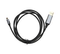 Adaptador USB C a DisplayPort, Adaptador 4K 60Hz 10Gbps Tipo C a DP con Cable de 5.9 pies, Convertidor Plug and Play Chapado en Oro para Pro XPS S22