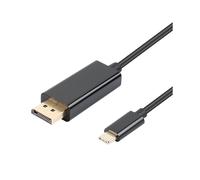 Adaptador USB-C a Displayport (DP) 1,8 m Negro
