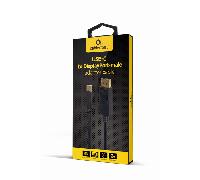 ADAPTADOR USB-C A DISPLAYPORT MACHO 4K 60 HZ 2 M NEGRO