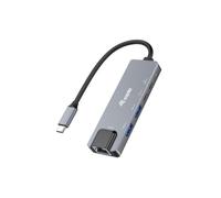 Equip Adaptador USB-C a Ethernet 133496, 2.5G, 2x USB-A, 2x USB-C, Aluminio, 100W PD