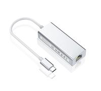 Adaptador USB C a Ethernet, adaptador Ethernet tipo C a RJ45 Gigabit de 1000 Mbps compatible con iPhone 15 Pro/Pro Max, MacBook Pro 2019/2018/2017, MacBook Air y más