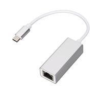 Adaptador USB C a Ethernet, Adaptador LAN USB C a RJ45 Tipo C a Adaptador Ethernet Divisor Ethernet para computadora portátil