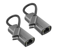 Adaptador USB C a Ethernet, adaptador WALNEW USBC a RJ45 LAN, convertidor de cable de red Gigabit Cat a Thunderbolt 3 4 tipo C para Mac, MacBook Pro/Air, iPad 10ª, Dell XPS, Chromebook, Surface