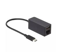 Adaptador USB C a Ethernet con hub USB 3.0, convertidor de red tipo C a RJ45 para MacBook Pro, iPad Pro, Microsoft Surface para Chromebook y XPS