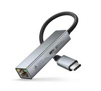 Adaptador USB C a Ethernet, conexión sin costuras para adaptador de red Ethernet USB tipo C a RJ45