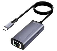 Adaptador USB-C a Ethernet Gigabit con suministro de energía de 100 W, adaptador de red LAN Ethernet Thunderbolt 3/4 a RJ45 compatible con iPhone 15 Pro/Max, MacBook Pro/Air 2023, iMac