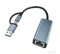 Adaptador USB C a Ethernet tipo C Plug and Play USB C A a RJ45, adaptador de red para laptop, iPad Pro, ChromeBook, XPS, Galaxy S9/S8, iPad y más