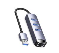 Adaptador USB C a Ethernet USB 3.0 Hubs RJ45 1000Mbps Puerto Ethernet Amplia compatibilidad para una conexión a Internet sin problemas