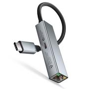 Adaptador USB C a Ethernet USB tipo C a RJ45 Ethernet adaptador de red para conexiones de teléfono sin problemas