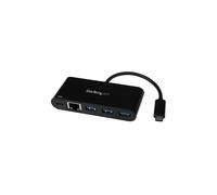 Adaptador USB-C a Gigabit Ethernet - STARTECH - Hub USB 3.0 - 3 puertos USB-A - Power Delivery 2.0 - Negro