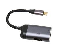 Adaptador USB C a HD VGA, Adaptador de Aleación de Aluminio Tipo C a VGA para Computadora Portátil