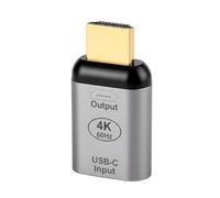 Adaptador USB C a HDMI 4K @ 60Hz 1080P para Tableta, Convertidor para Monitor, Tableta, Tele?Fono y Ordenador Porta?Til, Requiere Cable USB-C de Vídeo, Adaptador USB-C Tipo C Hembra a HDMI Macho