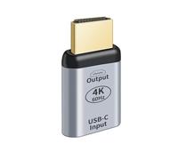 Adaptador USB C a HDMI 4K@60Hz, Convertidor de Tipo-C Hembra a HDMI Macho, Compatible con MacBook, iPad Pro, Samsung Galaxy, Steam Deck, para Portátil, Smartphone, Monitor, Televisor, Proyector