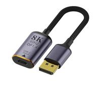 Adaptador USB C a HDMI 4K 8K 60HZ Cable USB Tipo-C a DP MiniDP 1.4 Convertidor VGA HDTV Adaptador Displayport, Compatible con MacBook, M2, M3, Air(F-C to M-DP 8K60HZ C)