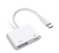 Adaptador USB-C a HDMI 4K a 60Hz para iPhone 15 16 MacBook Pro Air iPad Pro, USB 3.1 tipo C AV digital HDMI 2.0 cable compatible con Samsung Galaxy S25/S24/S23/S22, Pixelbook, XPS y más