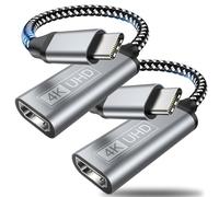 Adaptador USB C a HDMI, Adaptador Tipo C a HDMI 4K (Compatible con Thunderbolt 3),Salida de Audio de Vídeo para iPhone 16/15 Pro/Max, MacBook Pro,Pixelbook,Surface Book,iPad Pro,Galaxy S10 S9+