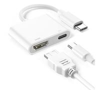 Adaptador USB C a HDMI, Adaptador Tipo C a HDMI, Convertidor de Audio y Video 4K HD, Compatible con Carga Rápida de 100 W Compatible con iPhone 16/15, iPad Pro, MacBook Pro/Air, Samsung Galaxy S24 etc