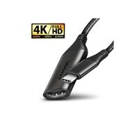 Adaptador USB-C a HDMI - AXAGON - RVC-HI2M - 4K/60Hz - Aluminio - 25 cm