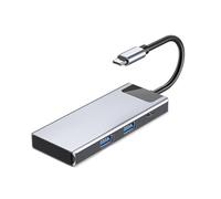 Adaptador USB C a HDMI, concentrador USB_C a HDMI 4K con puerto PD de 100 W y USB 3.0, convertidor AV digital multipuerto para MacBook, iPhone 15, tabletas, iPad Pro/Air, Switch y más dispositivos