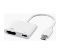 Adaptador USB C a HDMI, convertidor AV digital 4K para TV, sincronización de vídeo y audio, compatible con iPhone, iPad, TV y proyector.