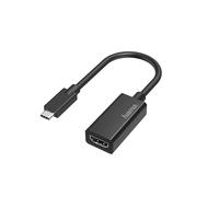 Adaptador USB-C a HDMI - Hama 00200315, De USB-C a HDMI, Negro
