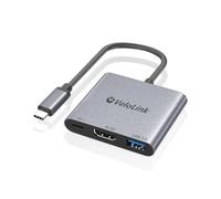 Adaptador USB C a HDMI/USB HDMI/USB a HD, pantalla USB-C a HD con cargador PD 4K30Hz HD a USBC, convertidor AV multipuerto Typec C Hub compatible con MacBook, portátiles (USBCHd 4K30)