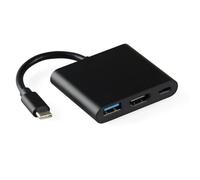 Adaptador USB C a HDTV multipuertos USB C con salida HDTV 4K USB3.0 puerto de carga de transferencia de datos para proyectores a adaptador