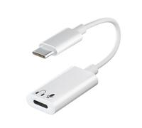 Adaptador USB C a iOS, Conector Tipo C a iOS,Adaptador de Audio USB C Full Audio para | Accesorios multifuncionales para teléfono, Resistentes al Estiramiento, sin distorsión, para teléfono, Table