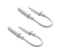 Adaptador USB C a Jack 2 Pack USB C Jack Adaptador 3,5 mm Compatible con iPhone 16/15 Pro Max para Samsung Galaxy S24 S23 para Google Pixel 8/7