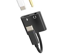 Adaptador USB C a Jack 3.5 mm Accesorios Auriculares Cargador 2en1 DAC Tipo C Audio Cable Para Apple iPhone15 Pro Max Plus Para iPad Mini6 Compatible con Samsung Coche Auxiliar Cascos Microfono Dongle