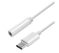 ADAPTADOR AISENS CONECTOR USB TIPO-C MACHO A JACK 3.5MM HEMBRA 15CM BLANCO A109-0384