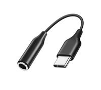 Adaptador USB C a Jack 3.5 mm con Chip DAC Alta Resolución, Audio Hi-Fi sin Pérdida, Micrófono y Control Multifunción, Compatible con Samsung Galaxy S21 S20 S20+, MacBook Pro, Huawei, OnePlus (Negro)