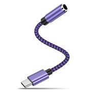 Adaptador USB C a jack, 3 5 mm jack a USB C adaptador de auriculares con chip DAC, adaptador de audio auxiliar tipo C para Samsung Galaxy S25/S24/S23 Ultra/A55/A35/A16/Note 20, iPhone 16/15/Pro Max