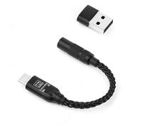 Adaptador USB C a Jack 3.5mm DAC HiFi (Chip CX31993) - Dongle de Audio Decodificador 32bit/384kHz, compatible con iPhone 15/16, Samsung S24/S23, Pixel, iPad y PC