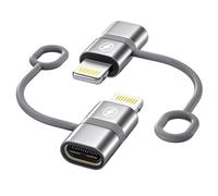 Adaptador USB C a Lightning, 2Pack Adaptador Tipo C a iPhone PD 36W Carga Rápida y Sincronización de Datos para iPhone 14 14 Pro Max 13 12 11 X XR XS 8 Plus,iPad/AirPods, No para Auriculares/Audio/OTG