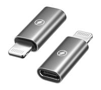 Adaptador USB C a Lightning, 2Pack Adaptador USB C Hembra a Lightning Macho 36W PD Carga Rápida y Sincronización de Datos para iPhone 14 Pro Max 13 12 11 X, iPad/AirPods, No para Auriculares/Audio/OTG