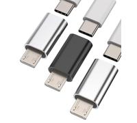 Adaptador USB C a Micro USB (paquete de 3)USBC hembra Android macho convertidor tipo Jack cargador cable mini cargador adaptador de enchufe compatible para Huawei Xiaomi Redmi Google Samsung Cable