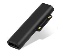Adaptador USB C a Surface 102 W Tipo C hembra a Surface macho 45 W 15 V 3 A Conector Surface a adaptador de carga USB-C para Microsoft Surface Pro 9/8/7/6/5/4/3/X Surface Go Surface Book