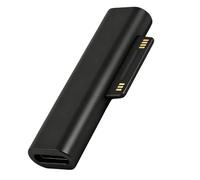 Adaptador USB C a Surface, Tipo C Hembra a Surface Macho 45W 15V 3A, Cargador USB C Surface, Cargador Surface, Compatible con Microsoft Surface Pro 9/8/7/6/5/4/3/X, Surface Go 3 y Surface Book