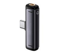 Adaptador USB C a tipo C y 3,5 mm que proporciona una capacidad de carga rápida de 60 W para teléfonos inteligentes modernos con puerto de sonido