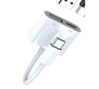 Adaptador USB C a USB(2en1)para iPad OTG 3.0 Tipo C Cargador Cable para iPhone 16 15 Pro Max para Apple Compatible Con Samsung Conversor USB-A Lector Tarjetas Stick Cámara Fotos Teclado Ratón Splitter