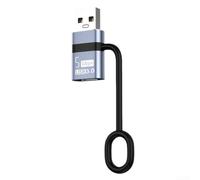 Adaptador USB C a USB 3.0 de ajuste seguro para un mínimo tambaleo cuando se conecta a dispositivos host y periféricos (gris)
