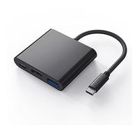 Adaptador USB C a USB 3.0, ElecMoga HUB 4K Adaptador USB C a HDMI Compatible con MacBook Pro/Air, iPad Pro, HP, Google Chromebook, Samsung S20/S21+ Negro