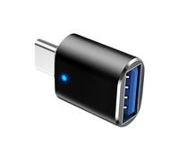 Adaptador USB C a USB 3.0 macho hembra Transferencia de datos eficiente Indicador luminoso de carga optimizado Conexión confiable Construcción Tamaño pequeño Solución versátil