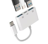 Adaptador USB C a USB 3.0 Tipo C Charger OTG Cable para Apple iPhone15 Pro MAX Plus para iPad Air Macbook Compatible con Samsung USBC Jack Alargador Conector Thunderbolt Cargador Raton Conversor